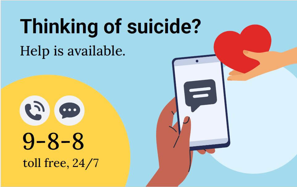 New! 9-8-8 Suicide Support